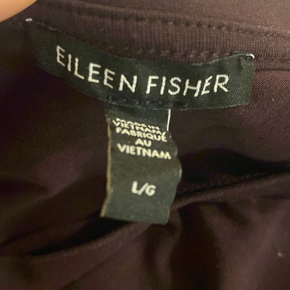 Eileen Fisher Tencel Blend Brown Long Sleeves Tunic - Picture 7 of 7